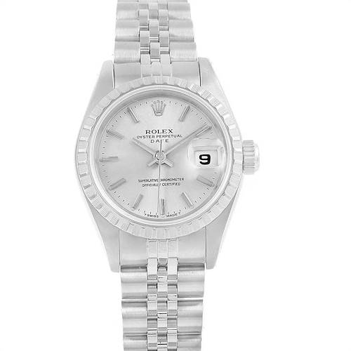 Photo of Rolex Date Silver Dial Steel Ladies Watch 69240 Box Papers