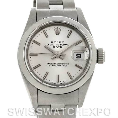Photo of Rolex Oyster Perpetual Date Ladies Steel Watch 79160