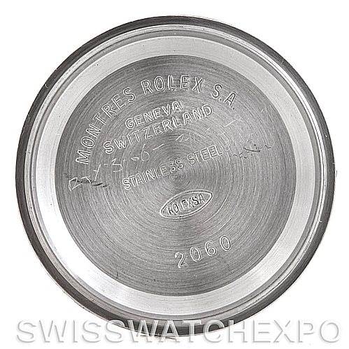 This image shows the interior case back of a Rolex Date 79240 Women's Stainless Steel Silver Dial 79240 Women's Stainless Steel Silver Dial model watch.