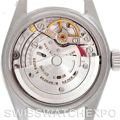 This image shows the inner mechanics and movement of the Rolex Date 79240 Women's Stainless Steel Silver Dial 79240 Women's Stainless Steel Silver Dial model watch.