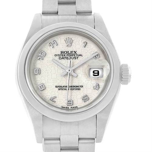 Photo of Rolex Oyster Perpetual Date Jubilee Dial Ladies Steel Watch 79160