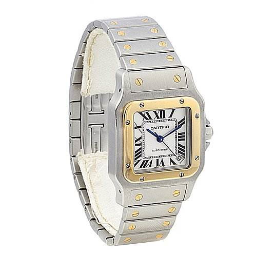 Cartier Santos Galbee Xl  Stainless steel and 18k Watch W20099c4 SwissWatchExpo