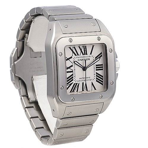 Cartier Santos 100 Ss Large Automatic Watch 2656 SwissWatchExpo