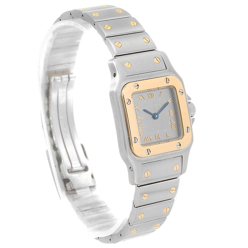 Cartier Santos Galbee Large Steel 18K Yellow Gold Quartz Watch