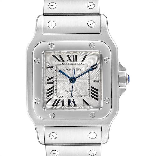 Photo of Cartier Santos Galbee Silver Dial Automatic Steel Mens Watch W20055D6