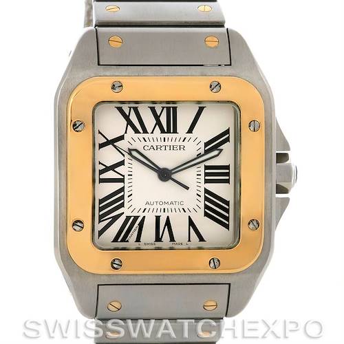 Photo of Cartier Santos 100 X-Large Steel & Gold Watch W200728G