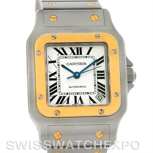 Photo of Cartier Santos Galbee XL Steel and 18K Yellow Gold Mens Watch W20099C4