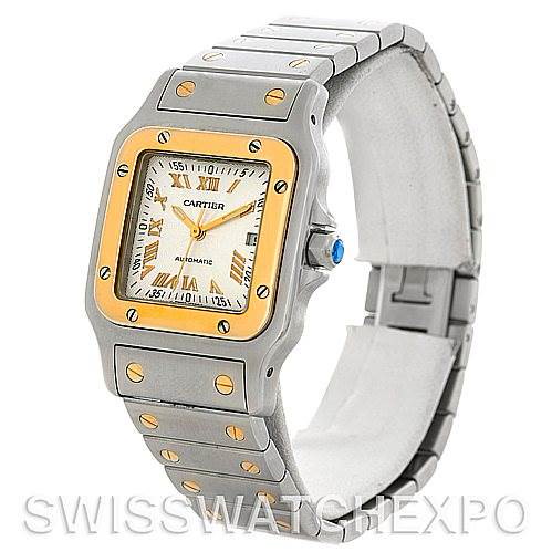 Cartier Santos Galbee Large 18K Yellow Gold Automatic Watch W20058C4 SwissWatchExpo