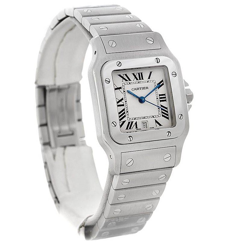 Cartier Santos Galbee Men's Quartz Steel Watch W20060D6 SwissWatchExpo