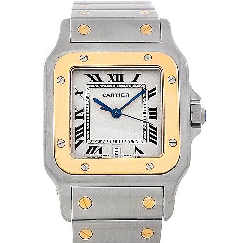 Cartier Santos Large Steel 18K Yellow Gold Watch W20011C4 | SwissWatchExpo