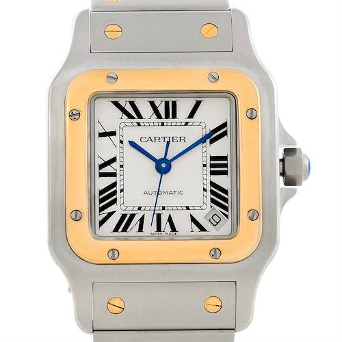 Photo of Cartier Santos Galbee XL Steel 18K Yellow Gold Mens Watch W20099C4