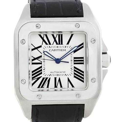 Photo of Cartier Santos 100 Steel Automatic Large Mens Watch W20073X8