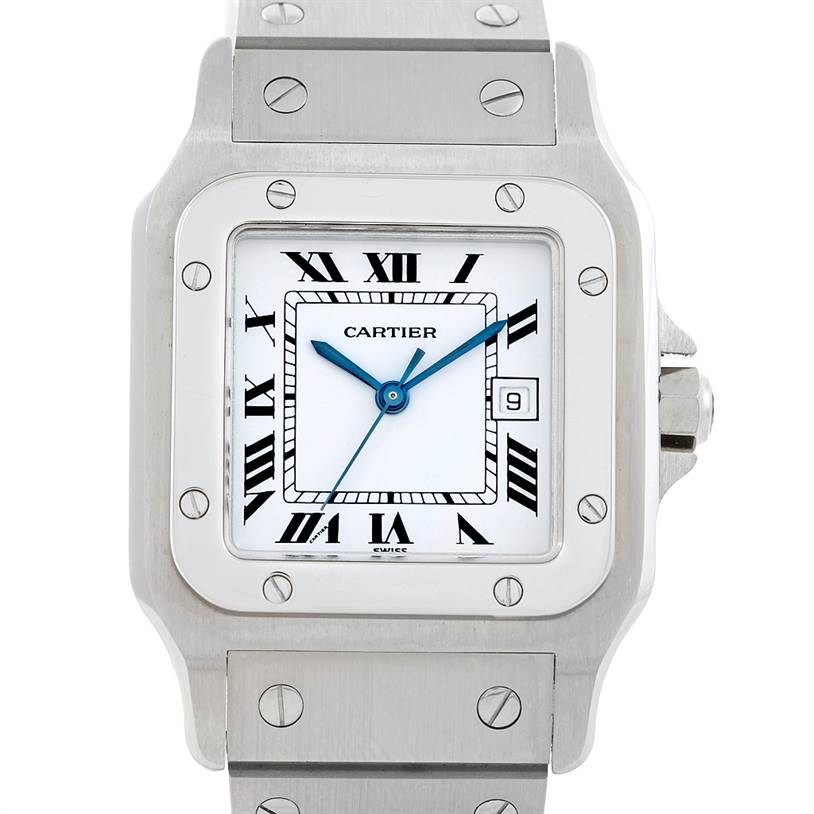 Cartier Santos Galbee Mens Automatic Steel Watch Unworn | SwissWatchExpo