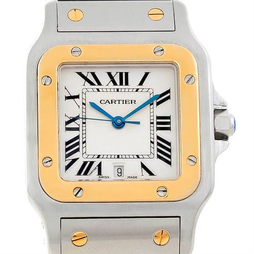 Photo of Cartier Santos Large Steel 18K Yellow Gold Watch W20011C4