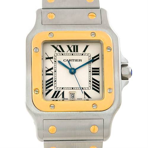 Photo of Cartier Santos Large Steel 18K Yellow Gold Watch W20011C4