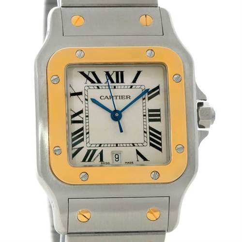 Photo of Cartier Santos Galbee Large Steel 18K Yellow Gold Watch W20011C4