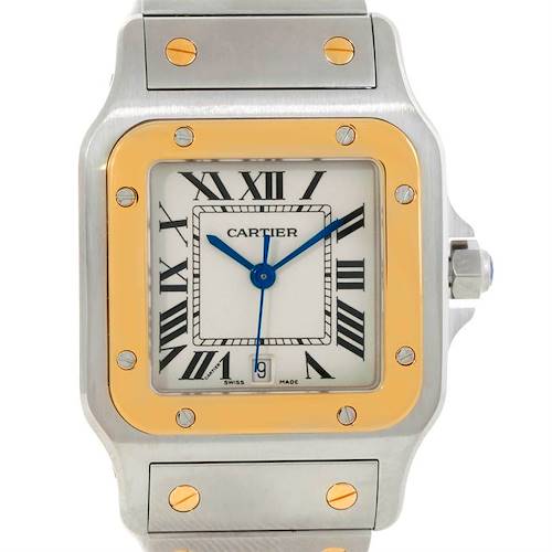 Photo of Cartier Santos Galbee Large Steel 18K Yellow Gold Watch W20011C4