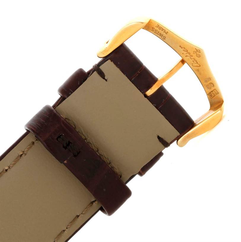 Cartier Tank Louis Large 18k Yellow Gold Brown Strap Watch W1529756 ...