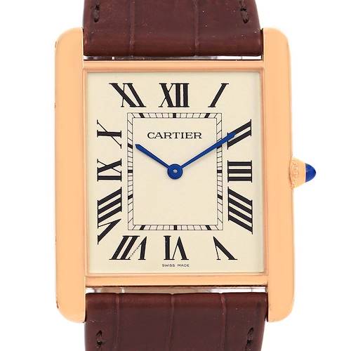 Photo of Cartier Tank Louis XL 18k Rose Gold Manual Winding Watch W1560017