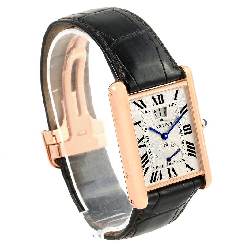 Cartier Tank Louis XL W1560017 18K Rose Gold Mens Watch
