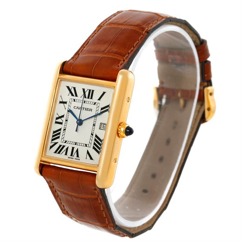 Cartier Tank Louis Yellow Gold Large Silver Dial W1529756 - BRAND NEW
