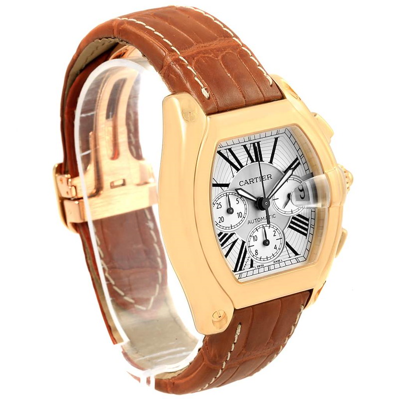 cartier roadster 18kt yellow gold chronograph xl mens watch w62021y2