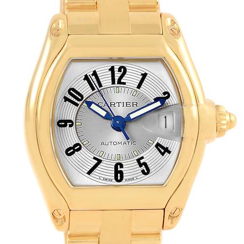 Photo of Cartier Roadster 18K Yellow Gold Large Mens Watch W62005V1