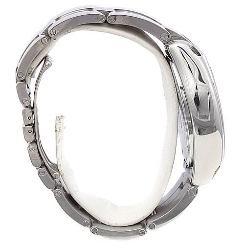 The image shows a side profile angle of a Cartier Roadster W62020X6 Men's Stainless Steel Silver Dial W62020X6 Men's Stainless Steel Silver Dial watch, highlighting its case and strap sides.