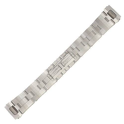 This image shows a metal watch band for the Cartier Roadster W62020X6 Men's Stainless Steel Silver Dial W62020X6 Men's Stainless Steel Silver Dial model laid out flat.