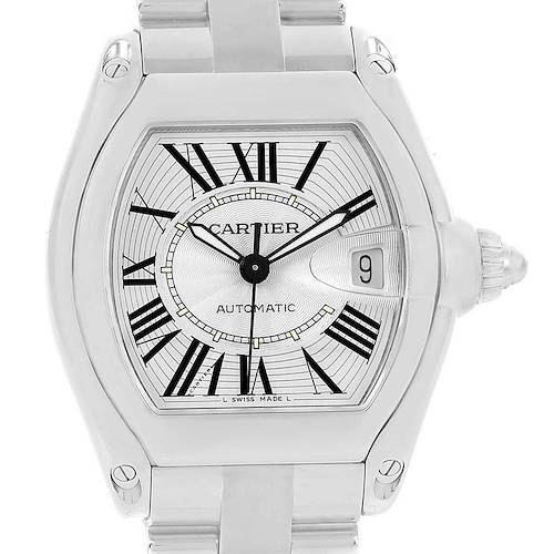Photo of Cartier Roadster Silver Dial Stainless Steel Mens Watch W62025V3