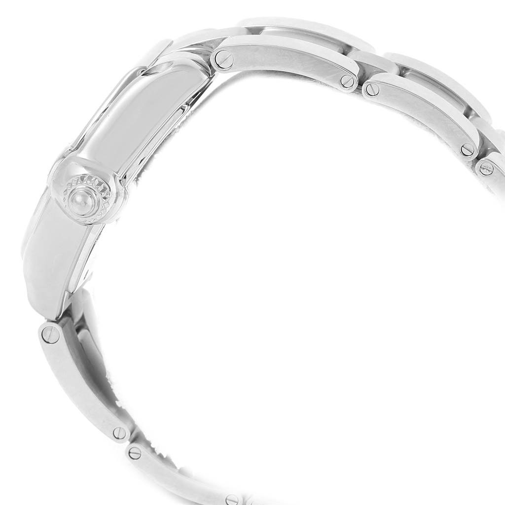 The image shows a side view of the bracelet and crown of the Cartier Roadster W62025V3 Men
s Stainless Steel Silver Dial W62025V3 Men
s Stainless Steel Silver Dial watch.