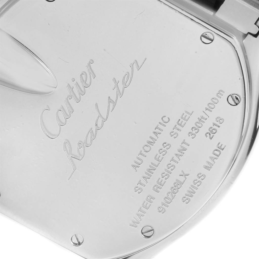 Cartier Roadster XL Chrono Black Dial Automatic Mens Watch W62020X6 ...