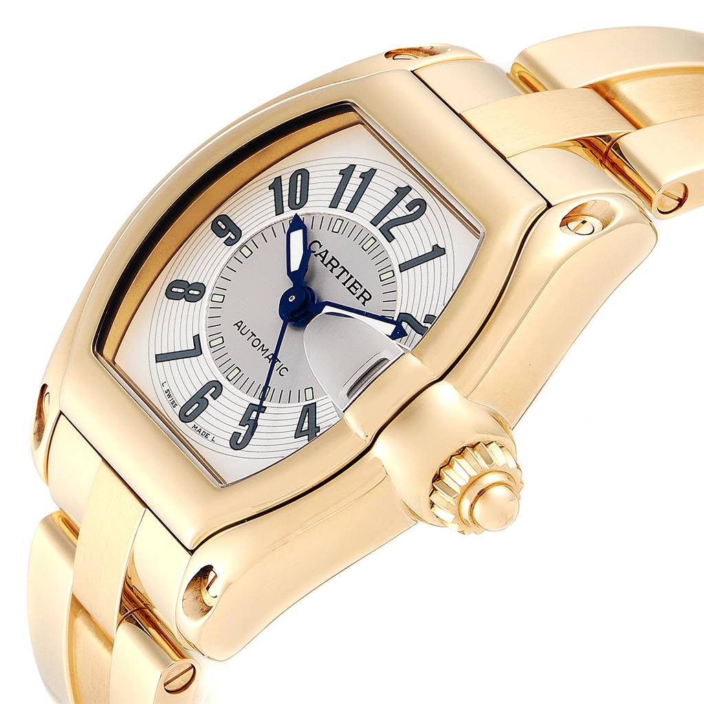 Cartier Roadster 18K Yellow Gold Large Mens Watch W62005V1 | SwissWatchExpo