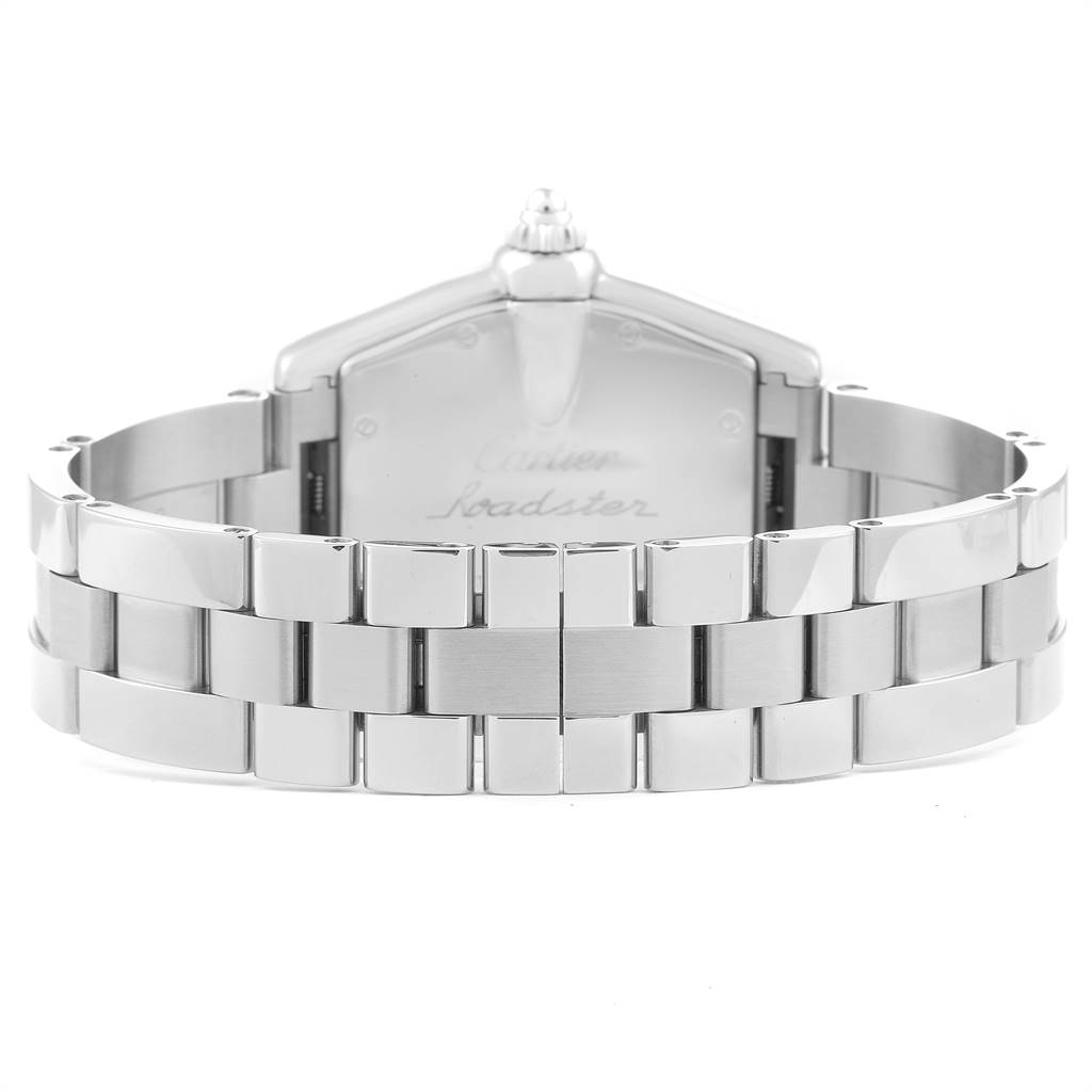 Cartier Roadster Silver Dial Large Steel Mens Watch W62025V3 ...