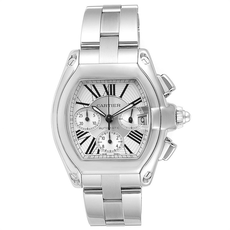 Cartier Roadster XL Chronograph Automatic Mens Watch W62019X6 Box ...