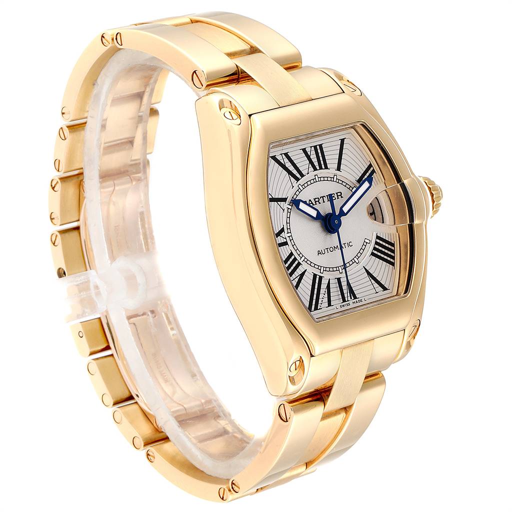 Cartier Roadster 18k Yellow Gold Large Mens Watch W62005v1 294791 B 