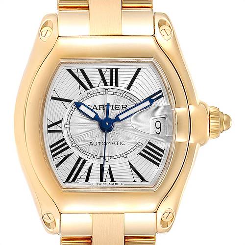 Photo of Cartier Roadster 18K Yellow Gold Large Mens Watch W62005V1