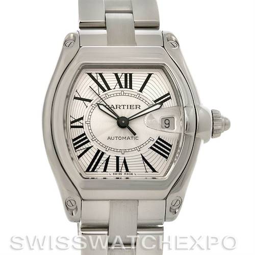 Photo of Cartier Roadster Mens Steel Large W62025V3 Box/Papers