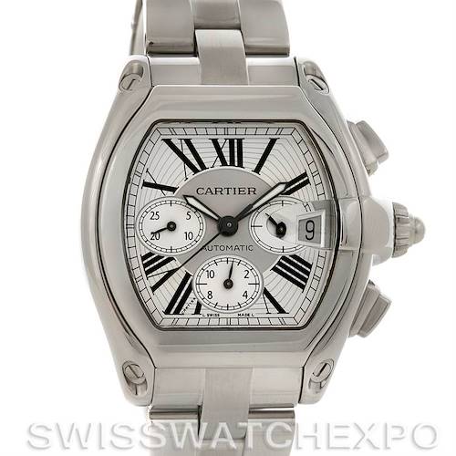 Photo of Cartier  Roadster Chronograph Mens W62019X6 Extra Strap