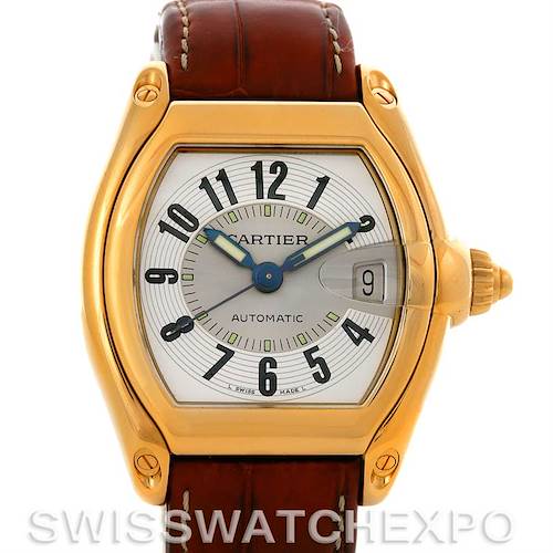 Photo of Cartier Roadster Mens 18K Yellow Gold Large W62005V2 Watch