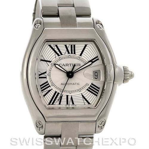 Photo of Cartier Roadster Mens Steel Large W62025V3 extra Strap