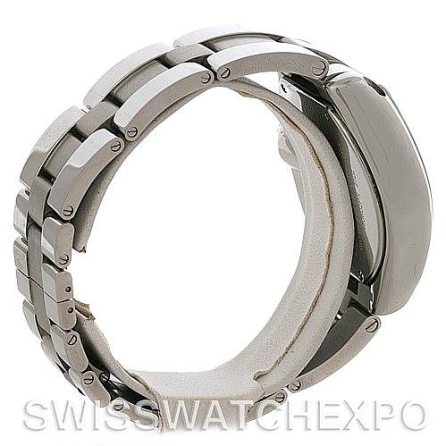 This image shows the side view and bracelet of the Cartier Roadster W62032X6 Men's Stainless Steel Silver Dial W62032X6 Men's Stainless Steel Silver Dial watch.