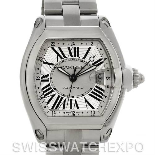 Photo of Cartier Roadster Mens X-Large GMT Watch W62032X6