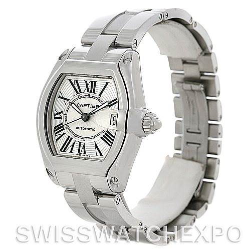 Cartier Roadster Men's Steel Large Watch W62025V3 SwissWatchExpo