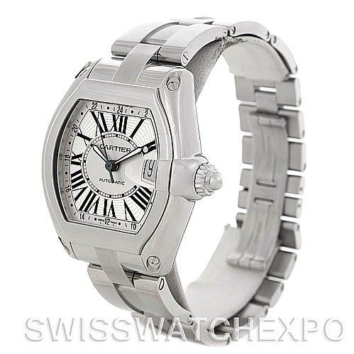 Cartier Roadster Mens X-Large GMT Watch W62032X6 SwissWatchExpo