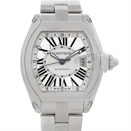 Photo of Cartier Roadster Mens X-Large GMT Watch W62032X6