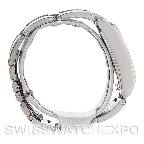 The image shows a side view of the Cartier Roadster W62025V3 Men's Stainless Steel Silver Dial W62025V3 Men's Stainless Steel Silver Dial watch, highlighting the bracelet and case profile.