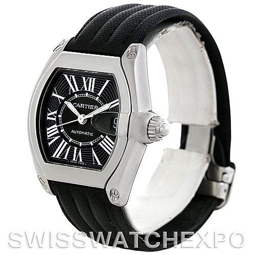 Cartier Roadster Mens Steel Large Watch W62041V3 SwissWatchExpo