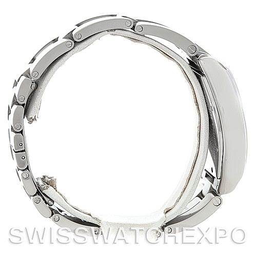 The image shows a side profile view of the Cartier Roadster W62041V3 Men's Stainless Steel Black Dial W62041V3 Men's Stainless Steel Black Dial watch, focusing on the bracelet links and part of the case.