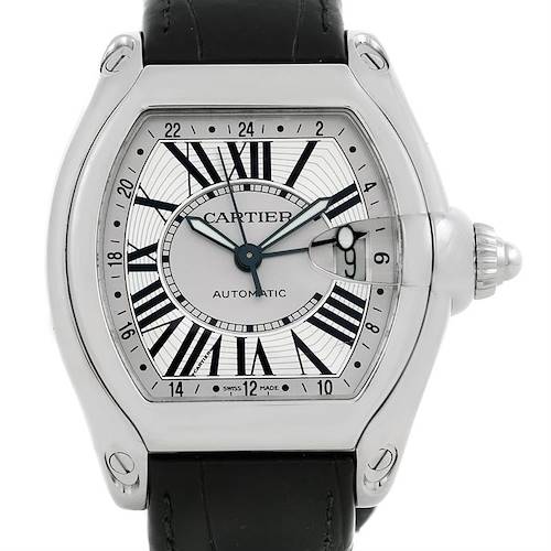 Photo of Cartier Roadster Mens XL GMT Watch W62032X6